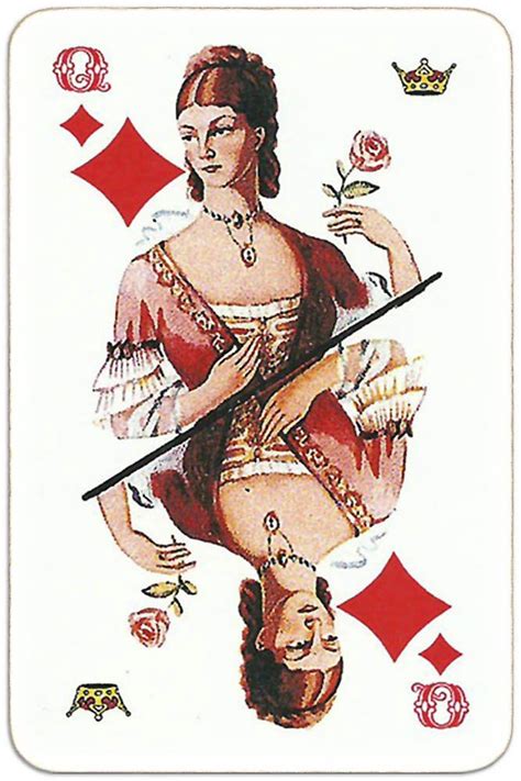 This card trick would not be so impressive if it were not for the way the prediction was arrived at. #PlayingCardsTop1000 - Paletty deck Russia - Queen of diamonds | Vintage playing cards, Deck of ...