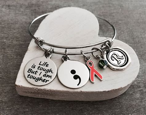 Life Is Tough But I Am Tougher Silver Bracelet Fighter Etsy