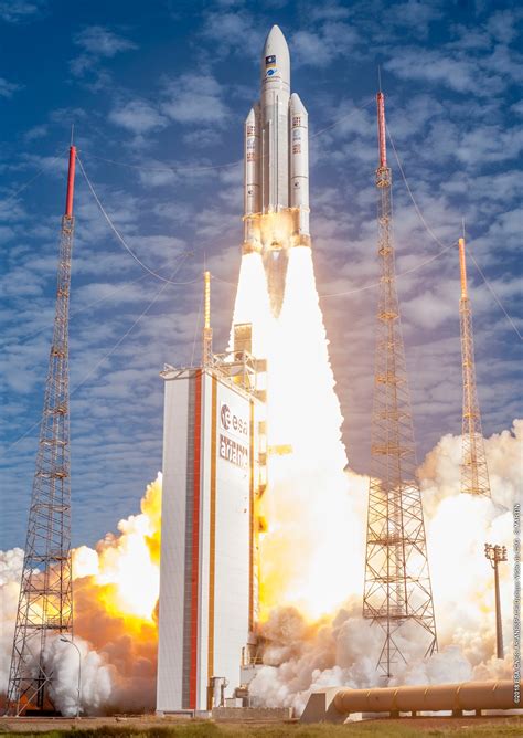 Friends Of Nasa Europes Galileo Mission Ariane 5 Rocket Liftoff Poster