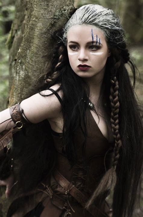 Female Viking Warrior Pose