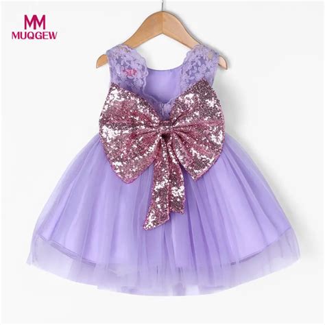 Muqgew 2018 Dress Children Kid Infant Girls Bowknot Zip Sleeveless