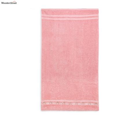 Buy Peach Color Bath Cotton Towel For Men And Women 500 Gsm Towel Set Of 1 Online In India At