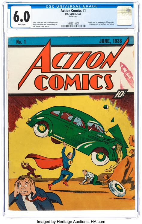 Original Copy Of Action Comics 1 Available From Heritage Auctions