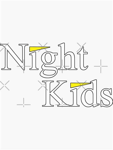 Night Kids Sticker For Sale By Alejodesng Redbubble