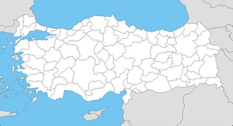 Hariyer.com, türkiye şehirleri, ilçeleri ve mahalllerinin haritalarını, nüfus bilglerini, plaka kodlarını ve diğer demografik bilgilerini sunar. Boş Türkiye Haritası - 5 - Haritalar - Coğrafya Sitesi