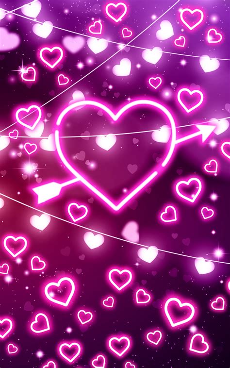 Neon Hearts Live Wallpaperappstore For Android