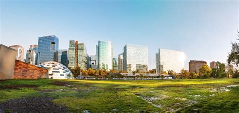 Araucano Park In Las Condes Santiago Chile Stock Image Image Of