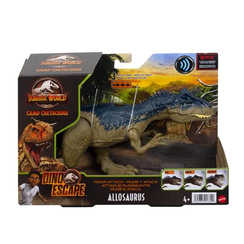 Buy Jurassic World Camp Cretaceous Roar Attack Allosaurus Dinosaur Action Figure With Strike