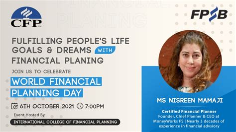 Join Us To Celebrate World Financial Planning Day 2021 Tickets By