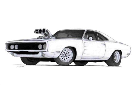 Muscle Car Drawings At Explore Collection Of