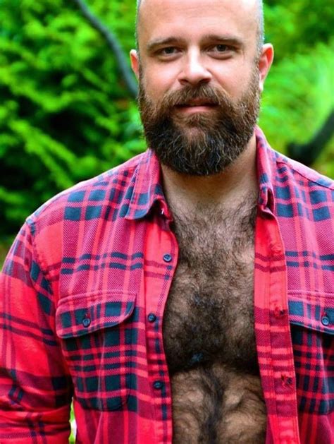 Hairy Daddy Bear Beards Men Flannel Photography Hairy Men Men
