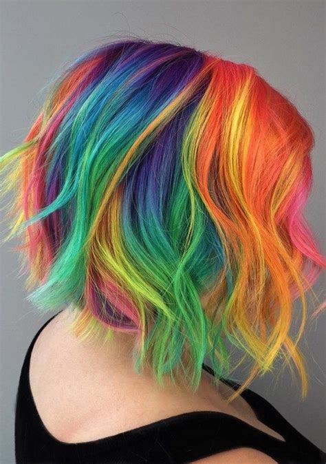 44 Gorgeous Rainbow Bob Haircuts To Show Off In 2018 Hair Styles