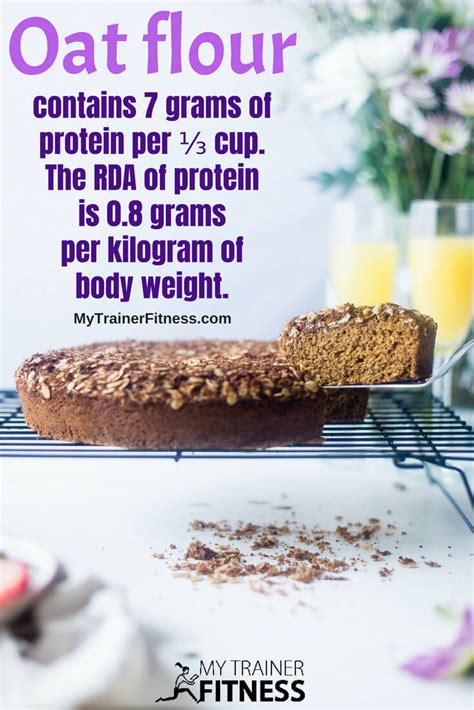 Most people should consume 0.8 grams of protein per kilogram of body weight, but this amount can change based on various factors. Oat Flour - Gluten Free, Versatile, Delicious and ...