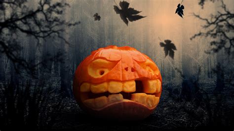 Download Wallpaper Halloween Pumpkin 1600x900