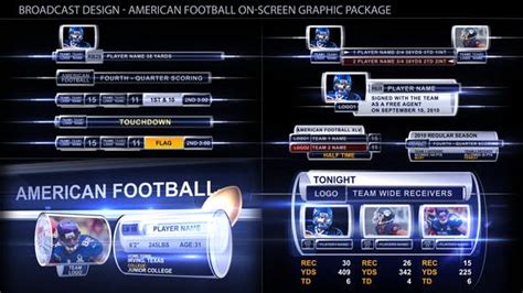 Broadcast Design Sport On Screen Graphic Package Design Template Place