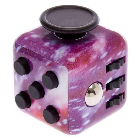 Purple Galaxy Stars Fidget Cube Claires Us