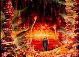 Image result for satan in hell with the antichrist and false prophet