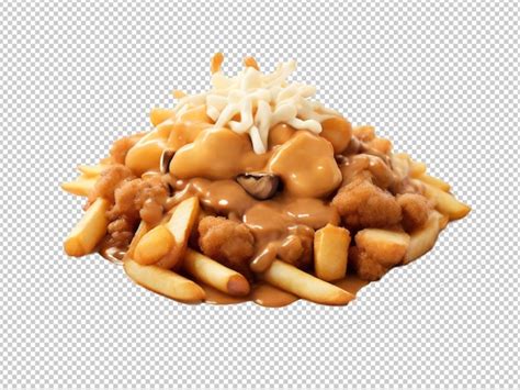 Psd Poutine Png Em Um Fundo Transparente Psd Premium