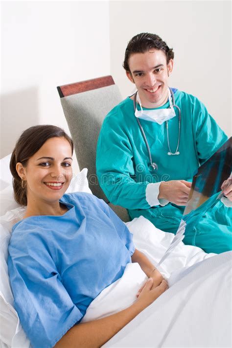 Doctor visiting patient stock image. Image of film, check - 8106713