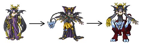 Digimon Screenshots — Lilithmon Gattai Lilithmon Majuu Lilithmon Digimon