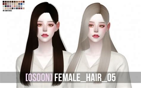 Female Hair 05 At Osoon The Sims 4 Catalog