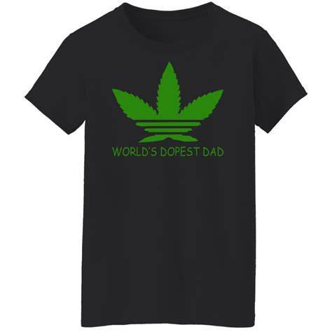 Worlds Dopest Dad Weed Shirt Teedragons