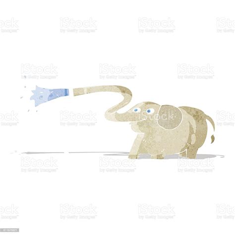 Cartoon Elephant Squirting Water Stock Illustration Download Image Now Istock