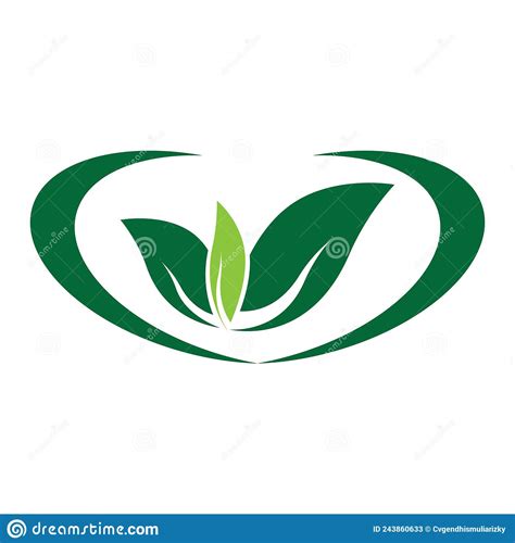 Leaf Logo Vector Template Ilustration And Icon Design Stock Vector