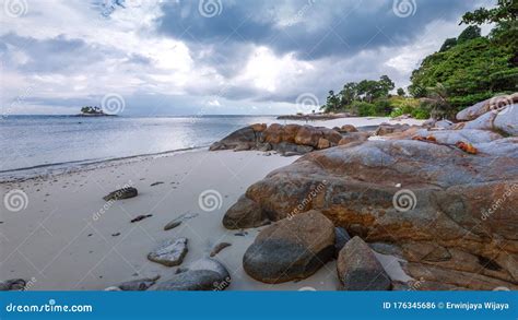 Panorama Beach And Rock Formation Photos At Berhala Island Kepulauan