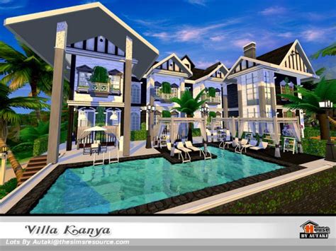 The Sims Resource Villa Kanya Nocc By Autaki • Sims 4 Downloads