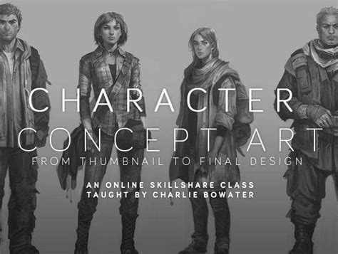 Charlie Bowater Character Concept Art From Initial Sketch To Final