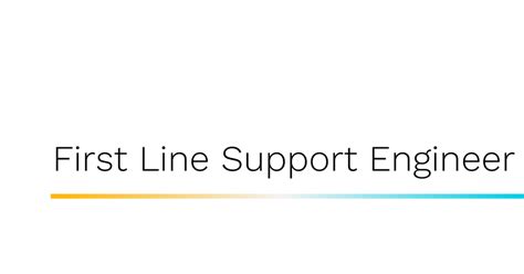 First Line Support Engineer Consultancy Exert