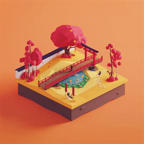 Low Poly Worlds On Behance In Low Poly Low Poly Art Low Poly Games
