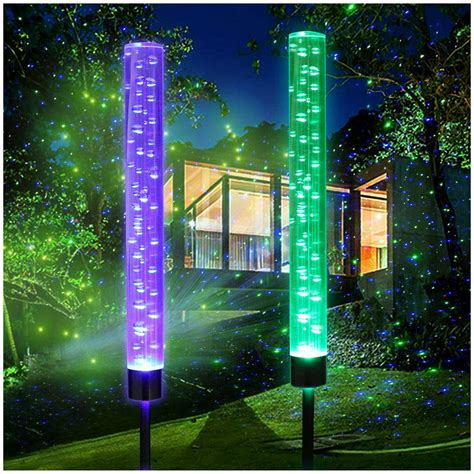 Solar Lights Outdoor New Upgraded Garden Decor Lights Color Changing