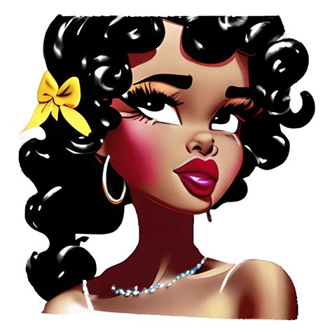 Gorgeous Melanin Black Betty Boop Pin Up Girl · Creative Fabrica