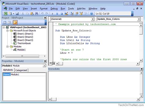 You can access the vba environment in excel 2016 by opening the microsoft visual basic for applications window. MS Excel 2003: Open the Visual Basic Editor