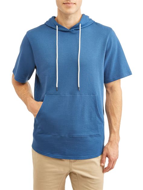 George Mens Elongated Short Sleeve Hoodie Up To Size 2xl