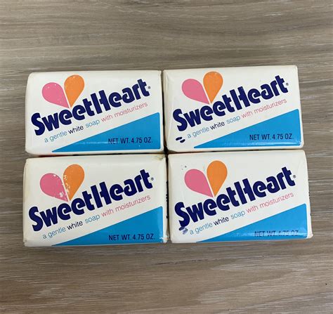 4 Vintage Sweetheart Soap Bars By Purex 475 Oz Ea 134 G Wrapped New