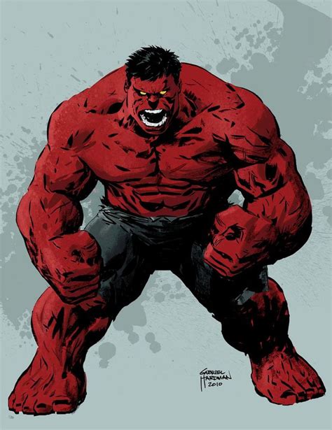 Red Hulk By Gabriel Hardman Red Hulk Hulk Art Hulk