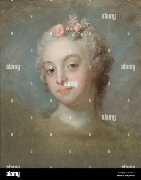Portrait Of A Lady 18th Century Stock Photo Alamy