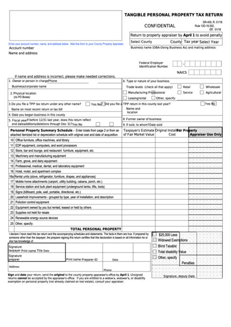 Maricopa County Personal Property Tax Form