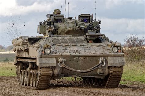 A British Army Warrior Infantry Fighting Vehicle Editorial Image