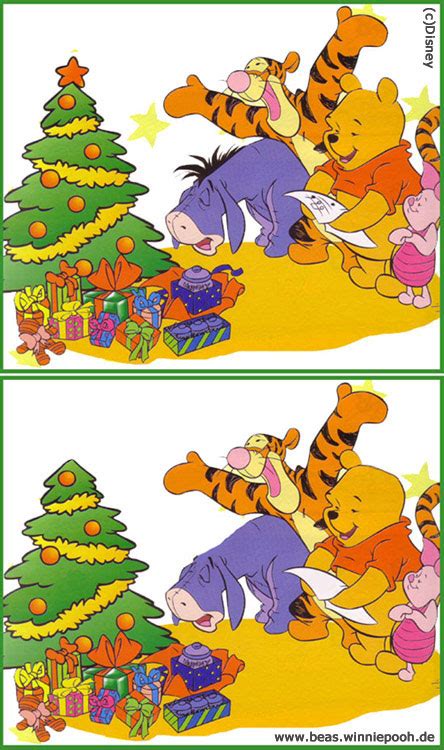 Mit wenig aufwand lassen sich diese lustigen und fantasievollen weihnachtsspiele organisieren. Suchbild - Weihnachtsspiele - Beas Winnie Pooh