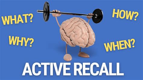 Know How To Study Effectively Learn How To Active Recall Youtube