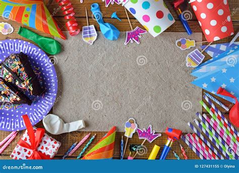 Accessories For Birthday Parties Stock Image Image Of Concept Pastry