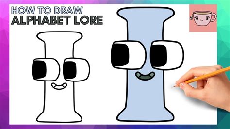 How To Draw Alphabet Lore Letter I Cute Easy Step By Step Drawing