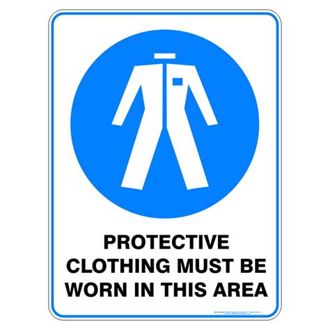 protective clothing must be worn buy now discount safety signs australia