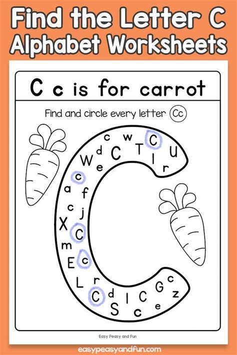 Find The Letter C Worksheets Letter C Worksheets Preschool Letters