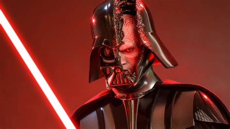 Obi Wan Kenobi Action Figure Of Darth Vader Damaged By The Battle Of