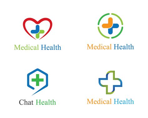 Medical Logo Templates In Flat Design Free Vector